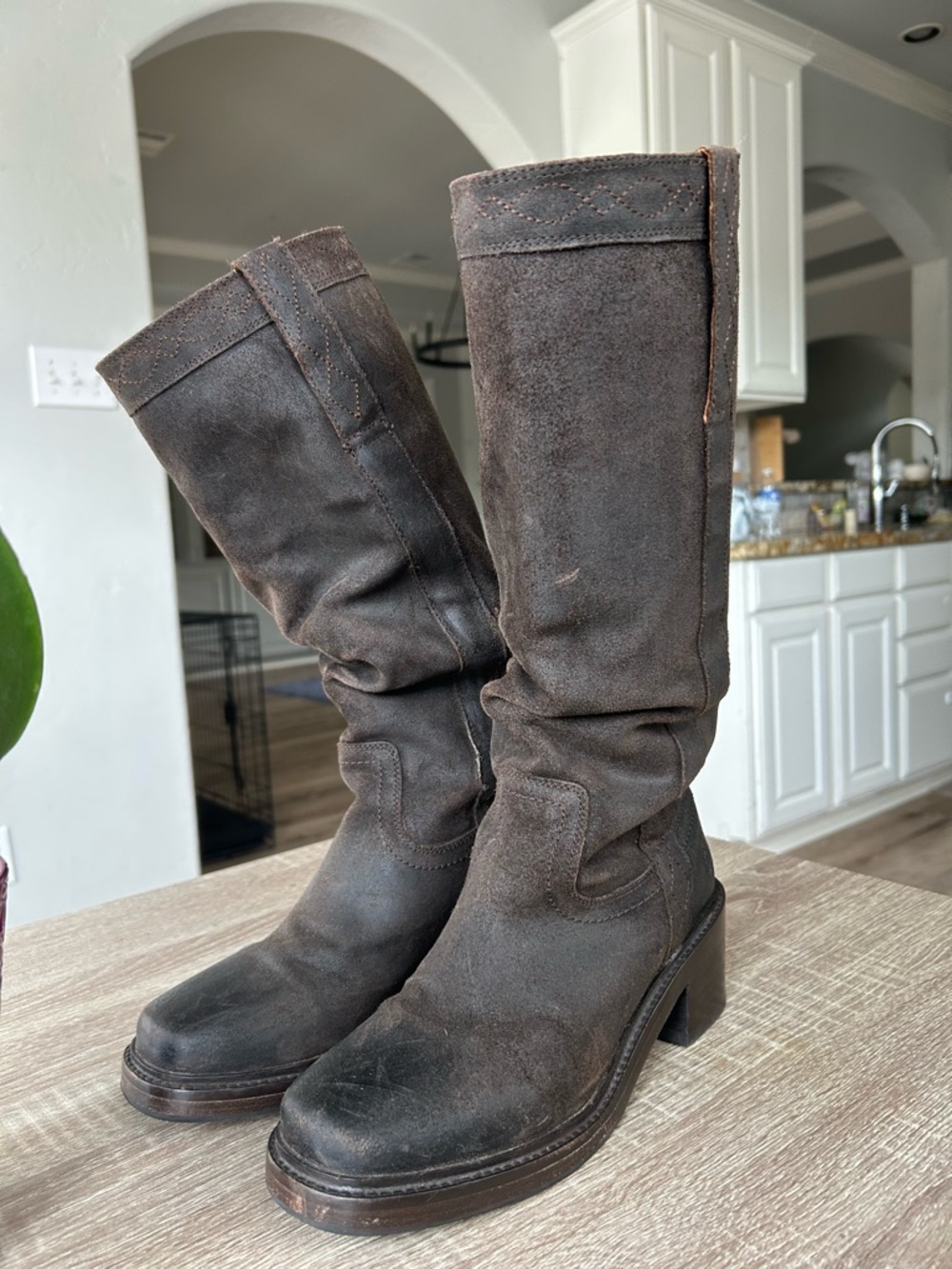 Frye Kate Chocolate Tall Boots